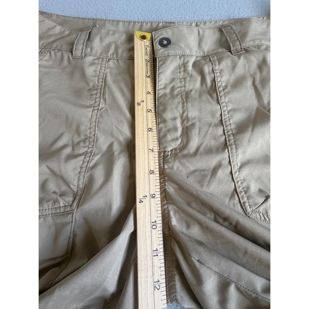 Columbia Womens Tan Khaki Hiking Capri Cargo Pants Outdoor Utility Size 14 - Picture 11 of 11